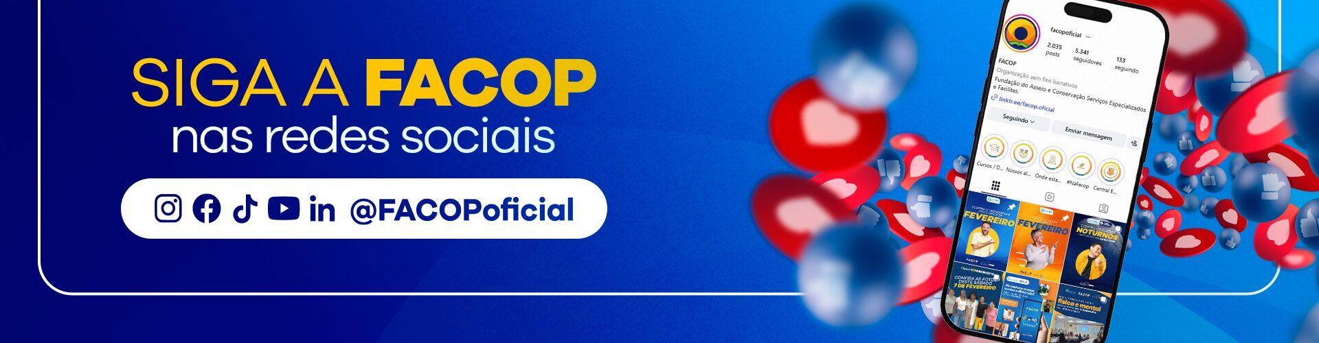 Banner Siga Nossas Redes Sociais